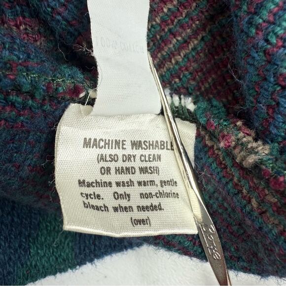 VTG LOBO By Pendleton Men’s Sz L Aztec Pattern Cotton Style 80s Made USA Sweater - Picture 11 of 14